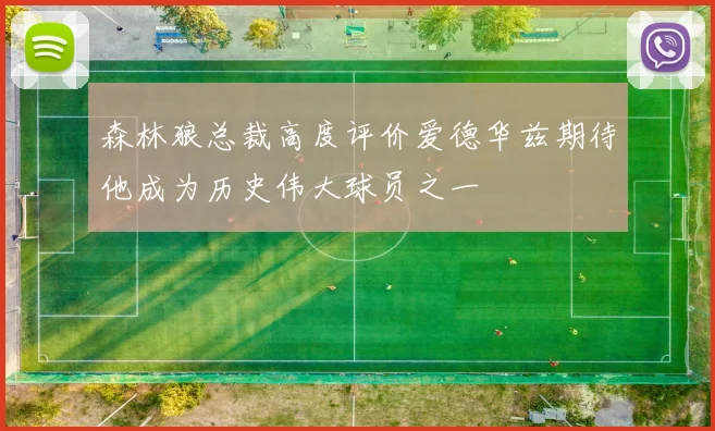 森林狼总裁高度评价爱德华兹期待他成为历史伟大球员之一